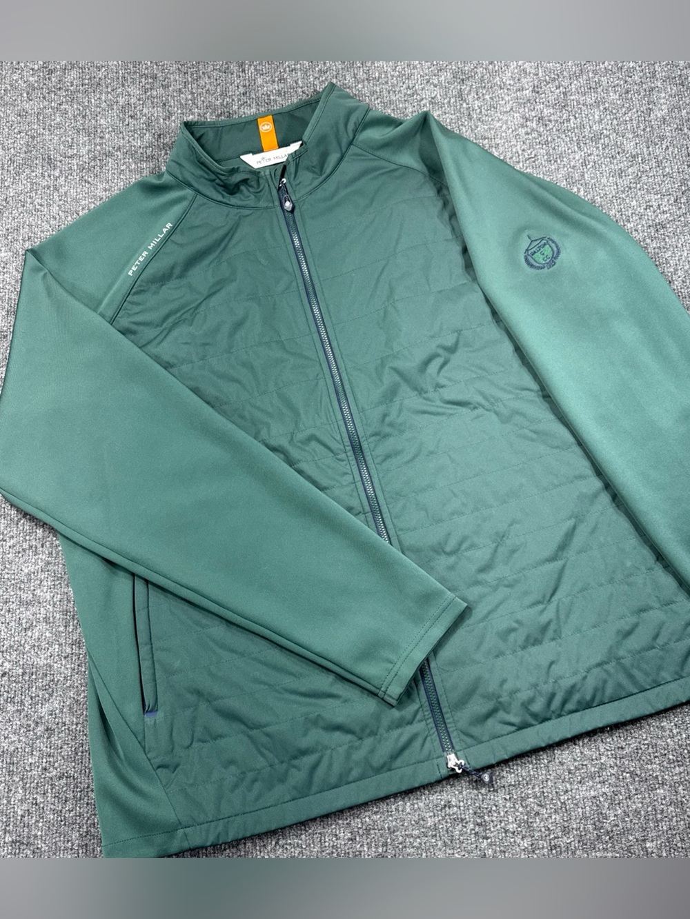 PETER MILLAR Crown Sport Men's XXL Jacket Full Zip Green Hyperlight Merge